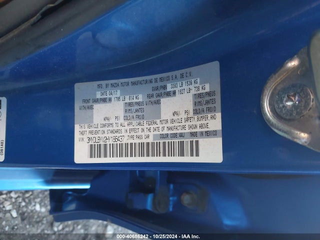 3MYDLBYV2HY186437 Toyota YARIS IA