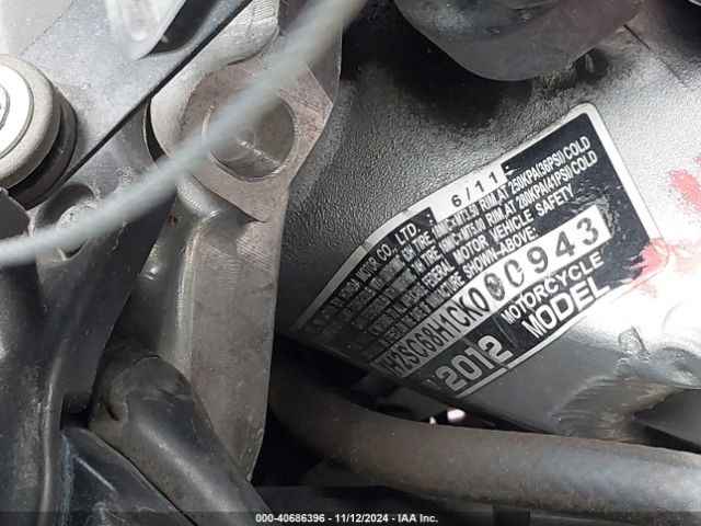 2012 HONDA GL1800 JH2SC68H1CK000943 Photo 9