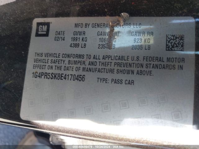 1G4PR5SK8E4170456 Buick Verano Convenience Group
