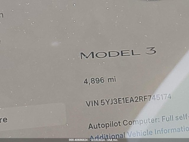Tesla Model 3 Rear-wheel Drive 2024 5YJ3E1EA2RF745174 Image 14