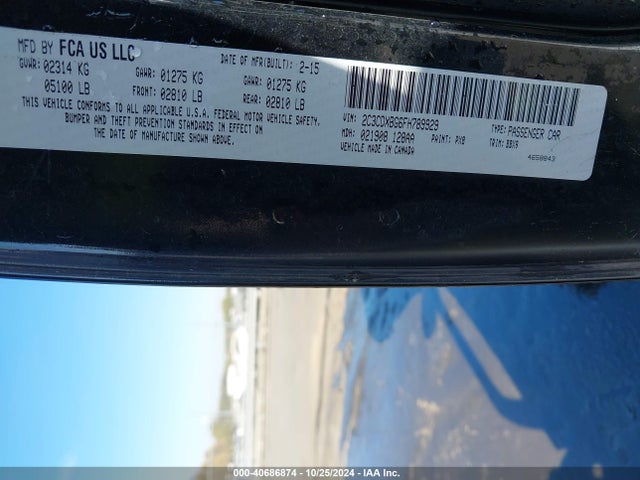 Dodge Charger Se 2015 2C3CDXBG6FH789929 Image 9