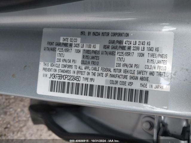 JM3KFBBM0P0208450 Mazda Cx-5 2.5 S Select