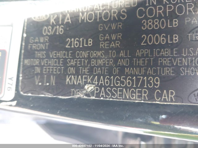 KIA mpi nu 2016 KNAFK4A61G5617139 Image 25