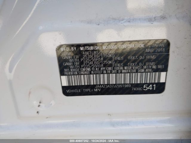 JA4AZ3A37JZ051989 Mitsubishi Outlander Le
