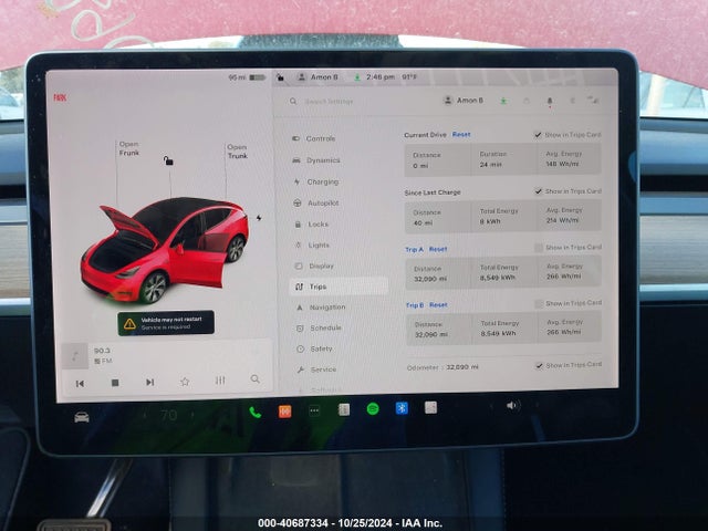 2021 TESLA MODEL Y 5YJYGDEE8MF140458 Photo 6