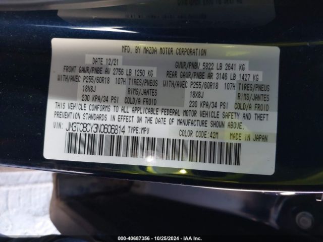 2022 MAZDA CX-9 JM3TCBCY3N0606814 Photo 8