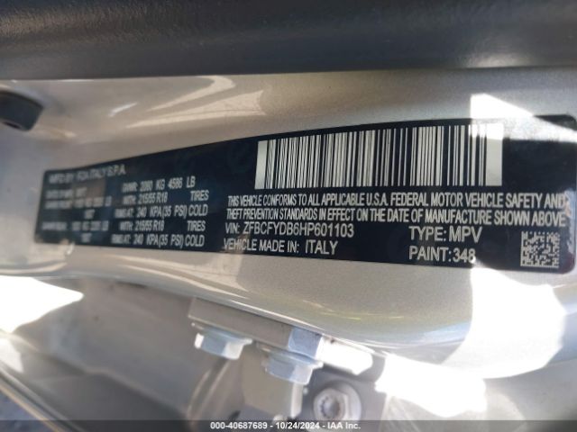 2017 FIAT 500X ZFBCFYDB6HP601103 Photo 8