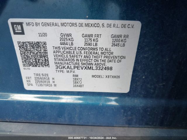3GKALPEVXML332498 GMC Terrain Fwd Slt