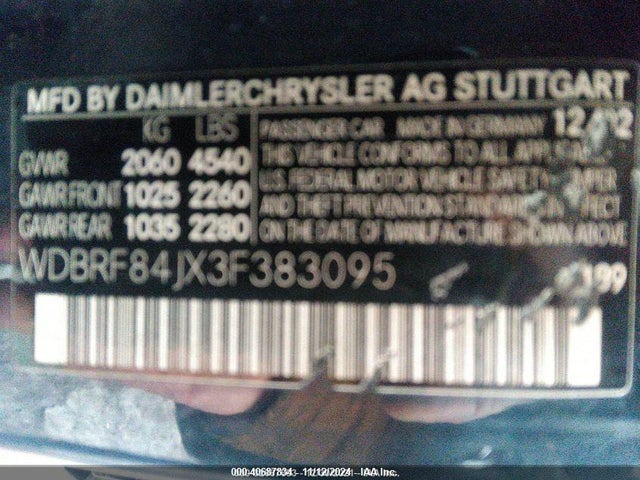 2003 MERCEDES-BENZ C-CLASS WDBRF84JX3F383095 Photo 8