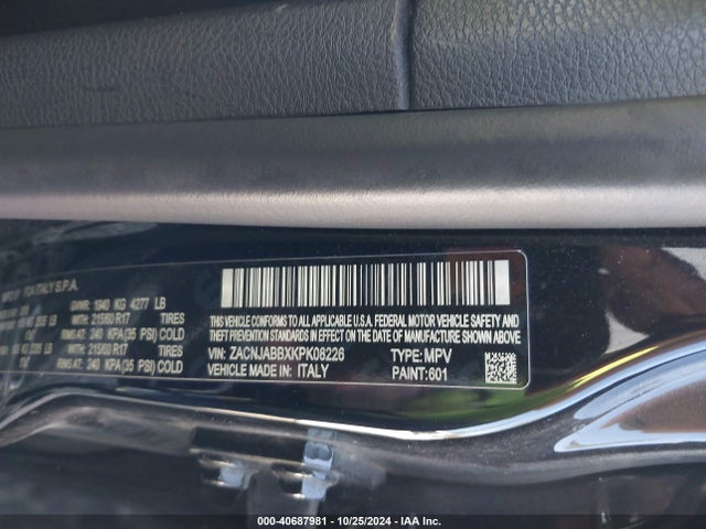 ZACNJABBXKPK08226 Jeep Renegade Latitude Fwd