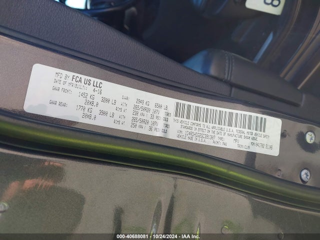 Dodge DURANGO LIMITED 2016 1C4RDHDG2GC391307 Image 9