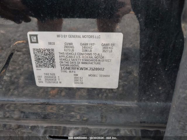 1GNERFKW3KJ128902 Chevrolet Traverse Ls