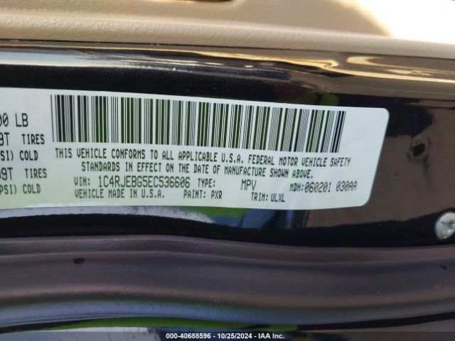 1C4RJEBG5EC536606 Jeep Grand Cherokee Limited