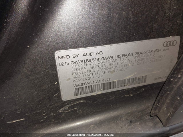 WAUBGAFL1FA101978 Audi S4 3.0t Premium Plus