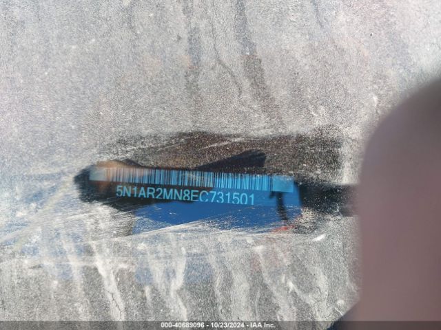 5N1AR2MN8EC731501 Nissan Pathfinder Platinum
