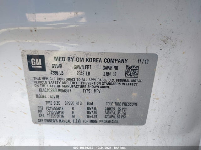 Buick Encore Fwd Essence 2020 KL4CJCSB0LB058977 Image 9
