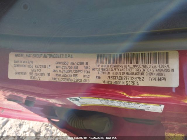 2014 FIAT 500L ZFBCFACH2EZ029752 Photo 8