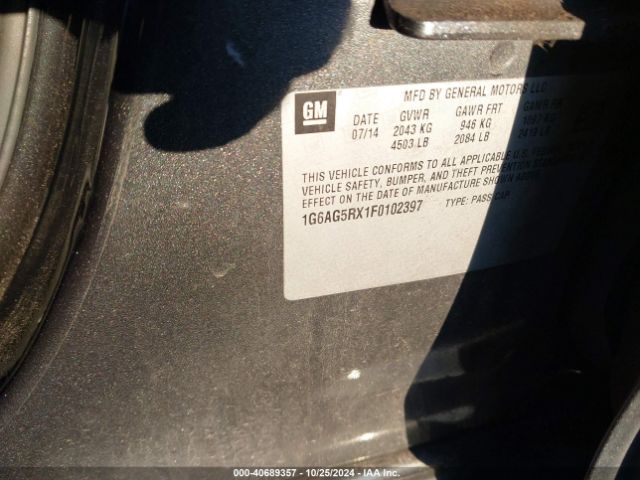 1G6AG5RX1F0102397 Cadillac Ats Standard