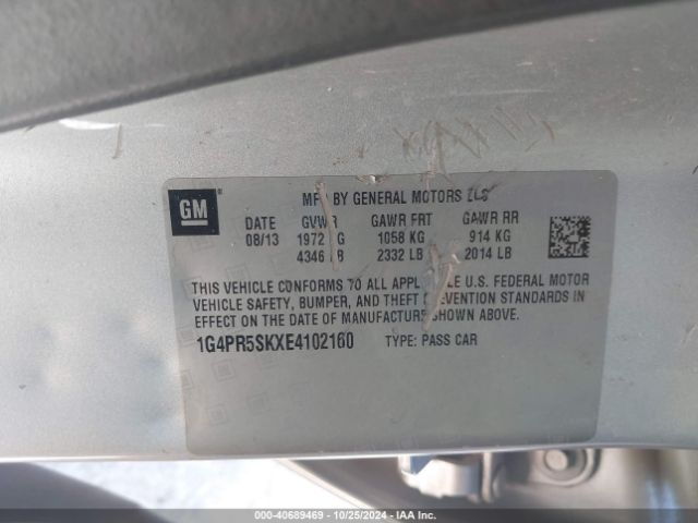 1G4PR5SKXE4102160 Buick Verano Convenience Group