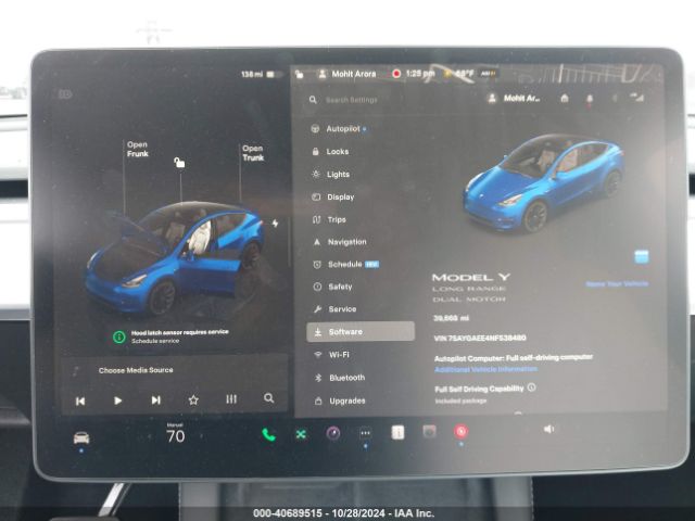 7SAYGAEE4NF538480 Tesla Model Y Long Range Dual Motor All-wheel Drive