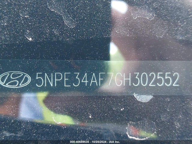 Hyundai Sonata Limited 2016 5NPE34AF7GH302552 Image 9