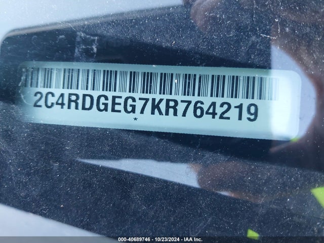 Dodge Grand Caravan Gt 2019 2C4RDGEG7KR764219 Image 9