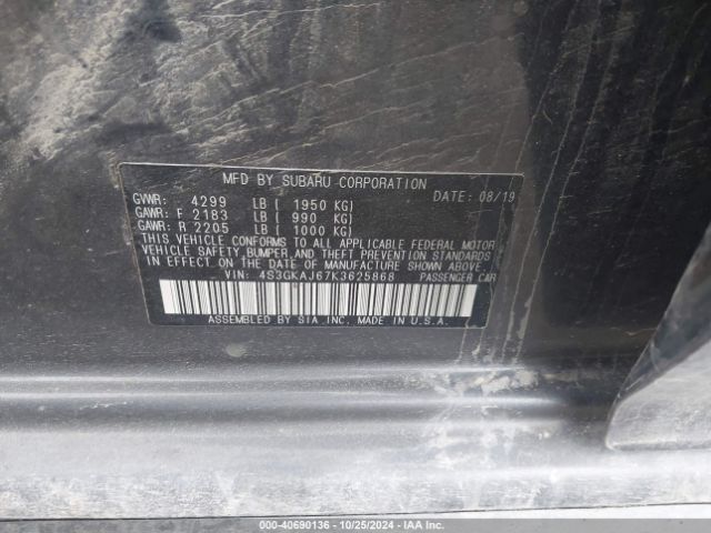 4S3GKAJ67K3625868 Subaru Impreza 2.0i Sport