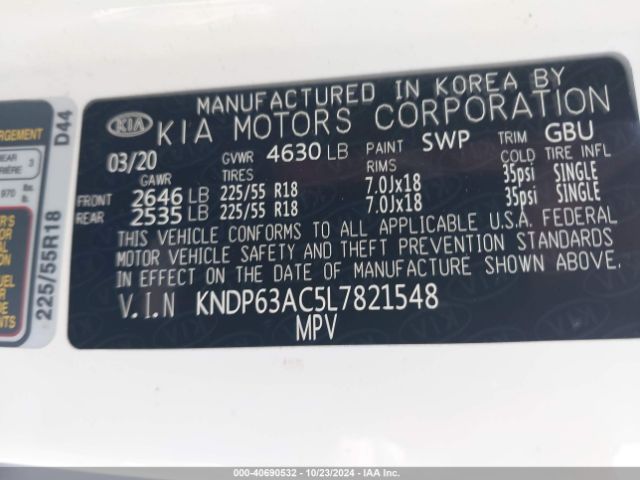 KNDP63AC5L7821548 KIA SPORTAGE S