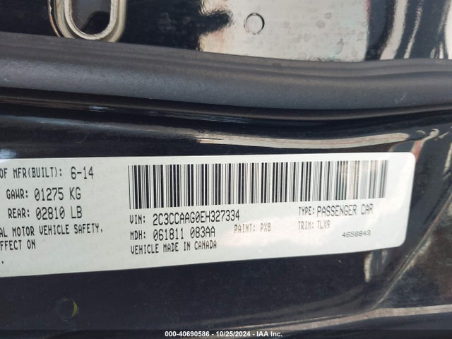 Chrysler 300 2014 2C3CCAAG0EH327334 Image 9