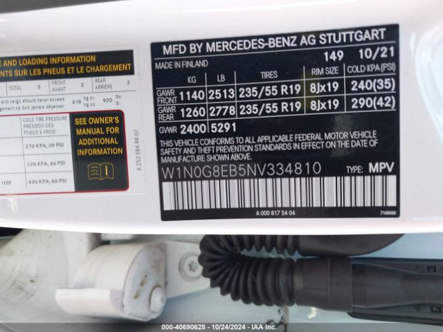 W1N0G8EB5NV334810 Mercedes-Benz Glc 300 4matic Suv