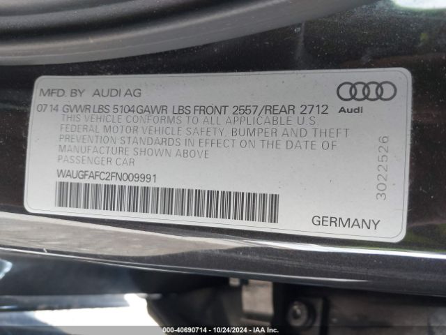 WAUGFAFC2FN009991 Audi A6 2.0t Premium