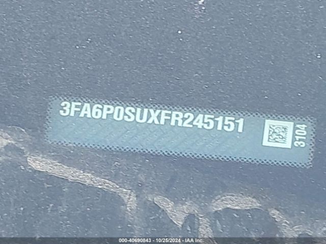 3FA6P0SUXFR245151 Ford Fusion Energi Titanium