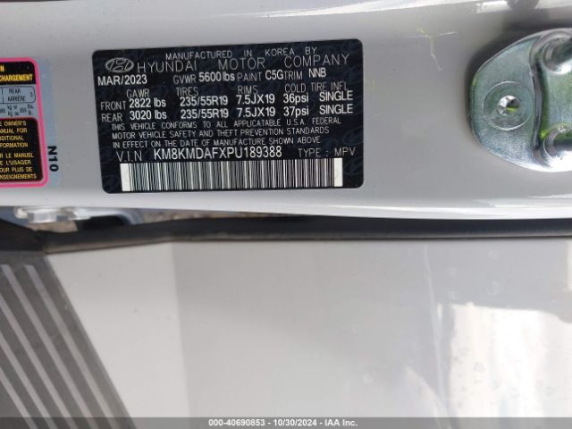 KM8KMDAFXPU189388 Hyundai IONIQ 5 SE
