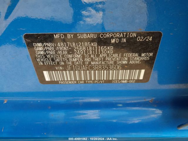 JF1GUAFC3R8353606 Subaru Impreza Sport 5-door