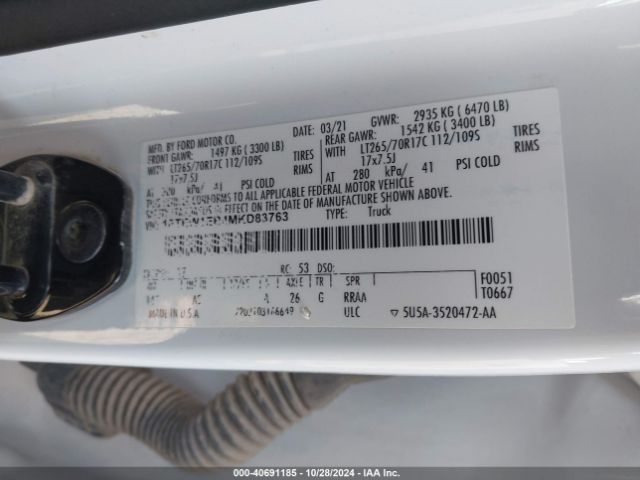 1FTEW1EB4MKD83763 Ford F-150 Xl