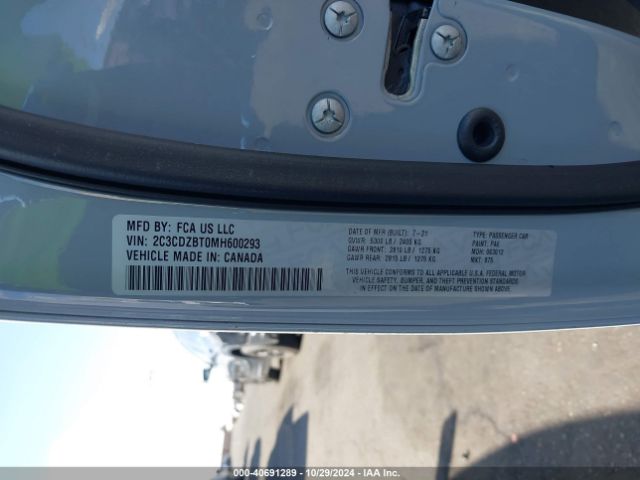 2C3CDZBT0MH600293 Dodge Challenger R/t