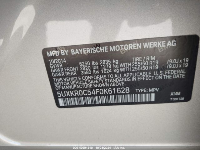 5UXKR0C54F0K61628 BMW X5 Xdrive35i