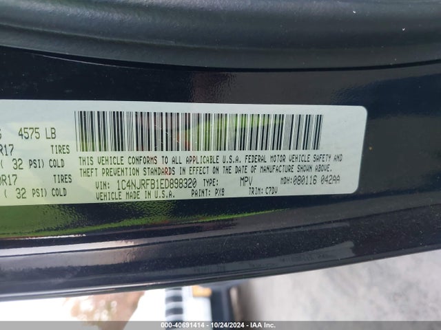 1C4NJRFB1ED898320 Jeep Patriot Latitude