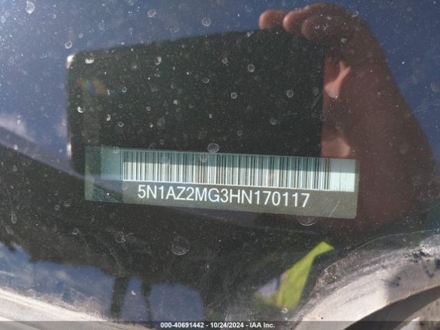 5N1AZ2MG3HN170117 Nissan MURANO S