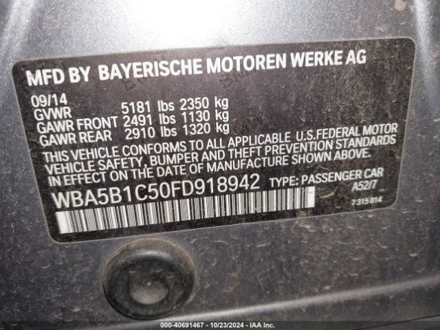 WBA5B1C50FD918942 BMW 535i