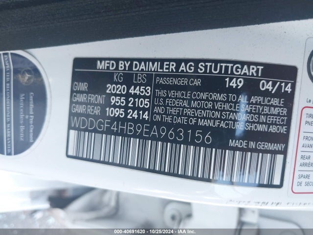 WDDGF4HB9EA963156 Mercedes-Benz C 250 Luxury/sport