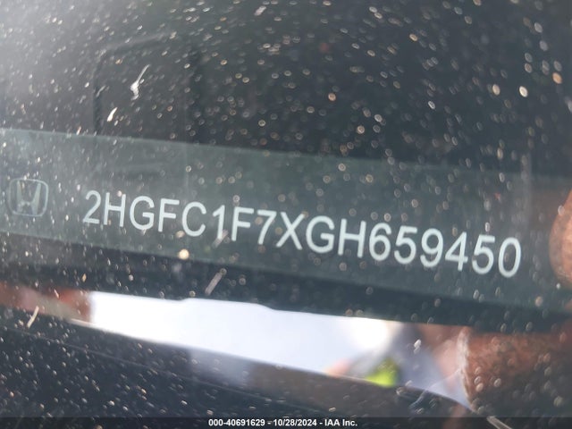 Honda Civic Ex-l 2016 2HGFC1F7XGH659450 Image 9