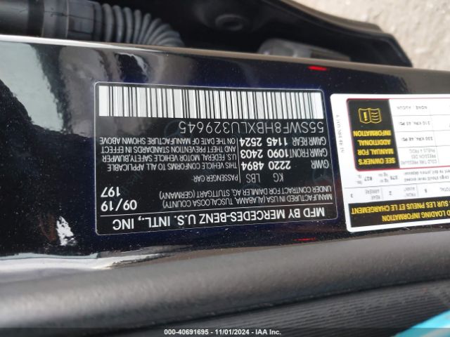 55SWF8HBXLU329645 Mercedes-Benz Amg C 63 S