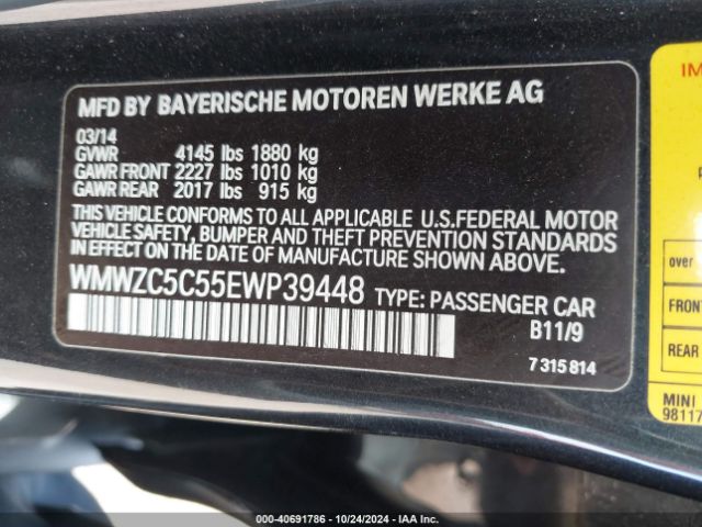 WMWZC5C55EWP39448 Mini Countryman Cooper S