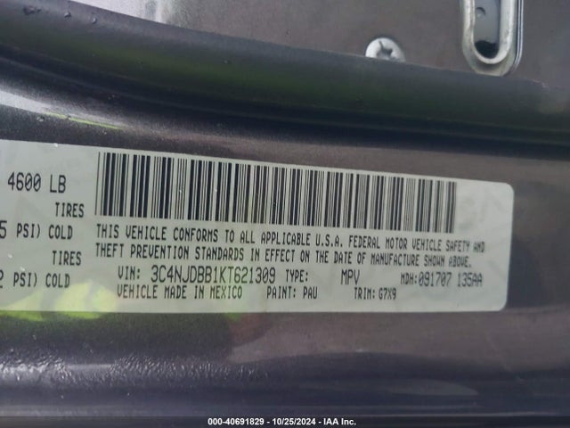 Jeep Compass Altitude 4x4 2019 3C4NJDBB1KT621309 Image 9