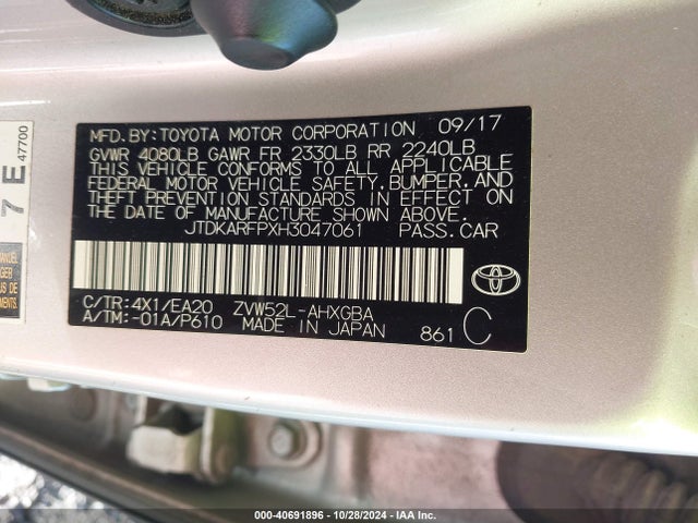 JTDKARFPXH3047061 Toyota Prius Prime Advanced