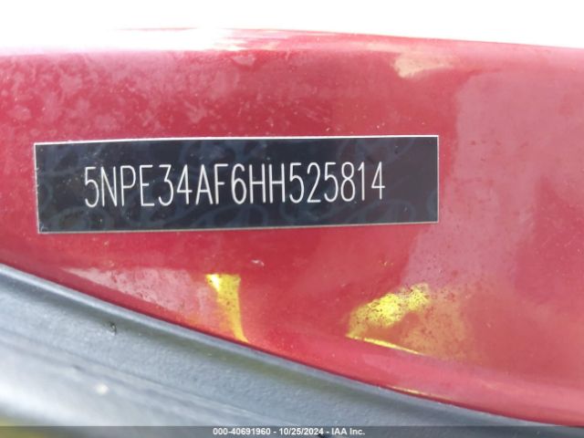 5NPE34AF6HH525814 Hyundai Sonata Sport