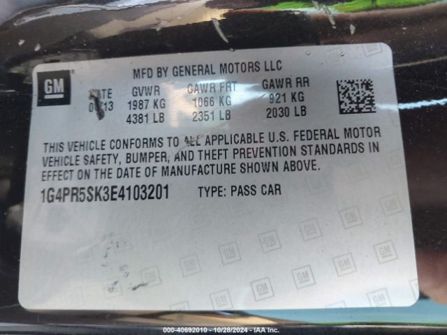 1G4PR5SK3E4103201 Buick Verano Convenience Group