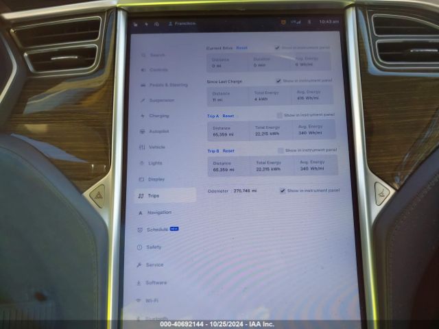 5YJSA1H16EFP63657 Tesla Model S P85