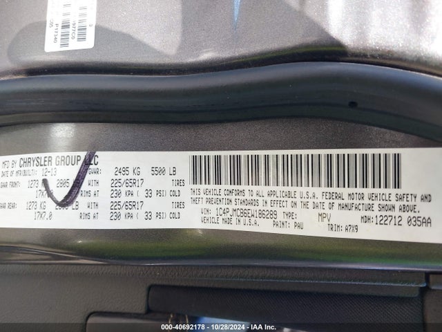 Jeep Cherokee Latitude 2014 1C4PJMCB6EW186289 Image 9